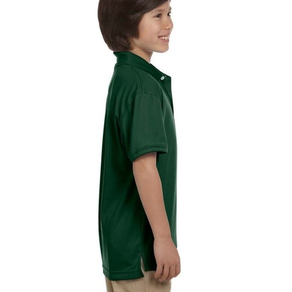 NWT HARRITON DOUBLE MESH SPORT SHIRT DARK GREEN XL (18/20) - Picture 2 of 7